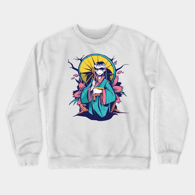 Waifu Princess Crewneck Sweatshirt by TheRealestDesigns